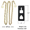 T Post Puller Plate with 47in Chain - Heavy-Duty Steel