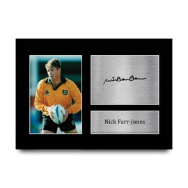 HWC Trading Nick Farr-Jones Australia Gifts Printed Signed Autograph Picture for Rugby Union Fans - A4