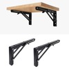 FAAING Pack of 2 Folding Console Heavy Duty 350 mm,