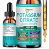 Potassium Supplement Liquid Drops, High Absorption Potassium Citrate 1000mg for