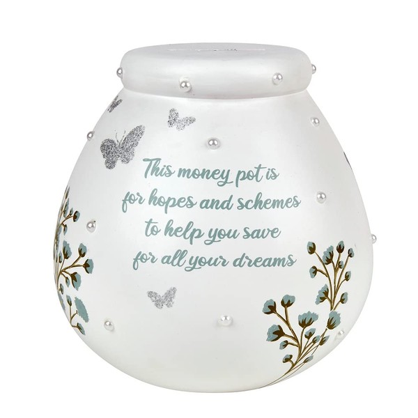 Pot Of Dreams Blooming Marvellous Floral Money Pot Save Up & Smash Money Box 63469