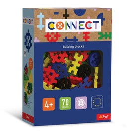 Connect 61987 Set Basic Boy-70 Bausteine in Verschiedenen Formen, Kreatives Spielzeug für Erwachsene und Kinder ab 4 Jahren, Mehrfabrig