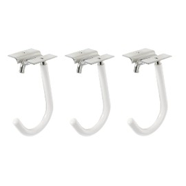 Alberts 800857 Bicycle Hook Curved Blue Galvanised Hook Depth 90 mm Height 115 mm Set of 3