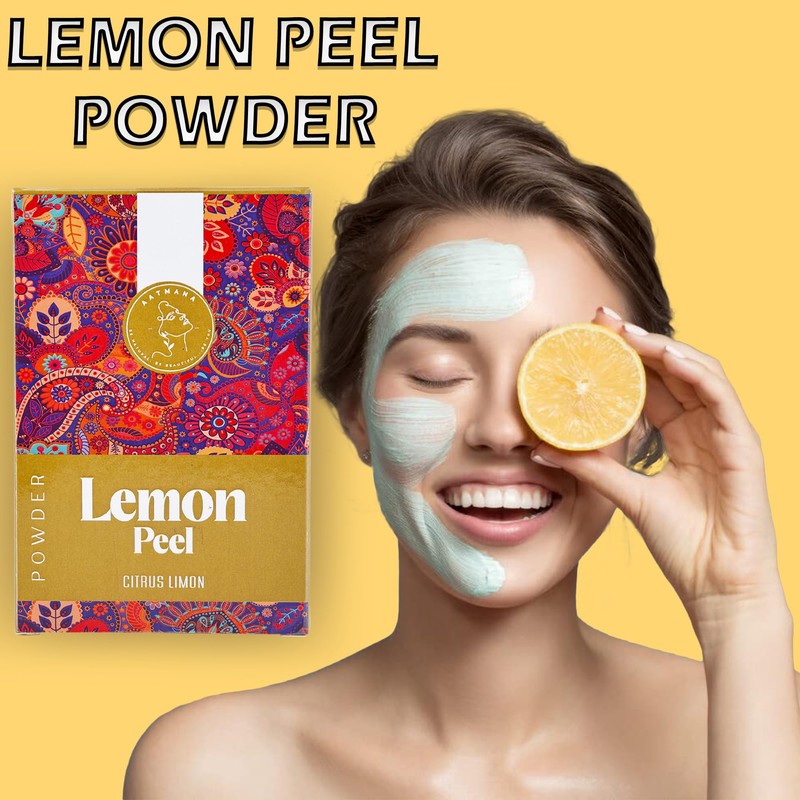 AATMANA Lemon Peel Powder Citrus Limonum Natural Soft & Smooth