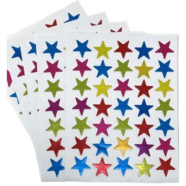 Kids B Crafty Star Stickers for Reward Chart - 700 Pcs Coloured Small Star Stickers for Children