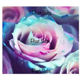 Unbranded 20oz Sublimation Tumbler Wrap Glitter Roses Ready To Press Heat Transfer