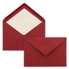 NEUSER PAPIER 15x envelopes C5 - dark red - lined