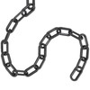 MANCHAP 164 Ft Black Plastic Chain Links, Plastic Barrier Chain,
