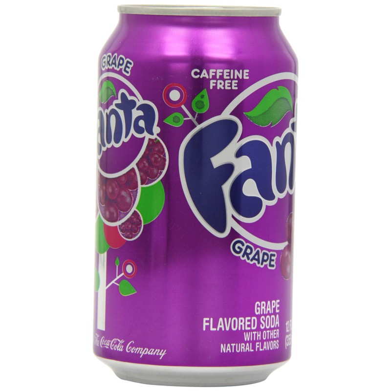 Fanta Grape Soda Can 355 ml (Pack of 12)