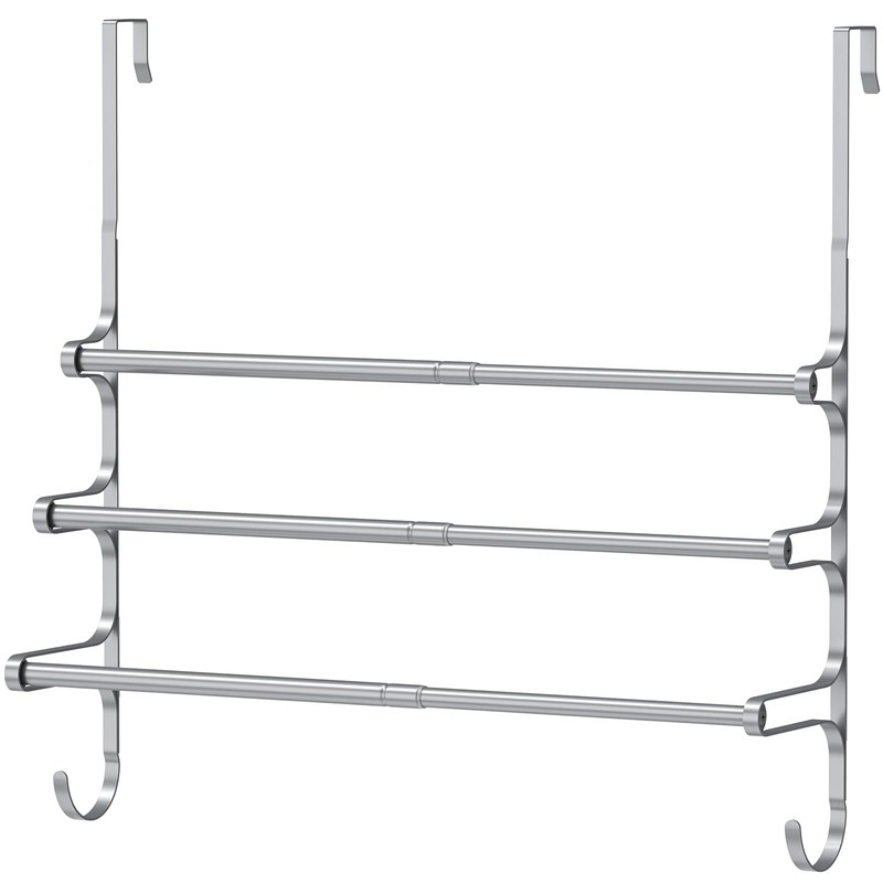 CANYAVE Over The Door Towel Rack, Extendable Triple Towel Storage