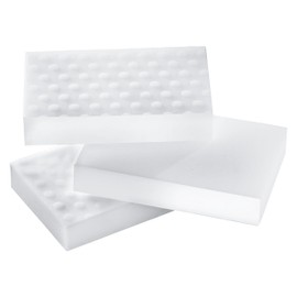 GROHE Kitchen Sink Cleaning Sponge Accessory (Dual-Sided for Gentle and Tough Cleaning, Ergonomic Design for Convenience, Pack of 3), Size 110x70x22 mm, White, 40752L00