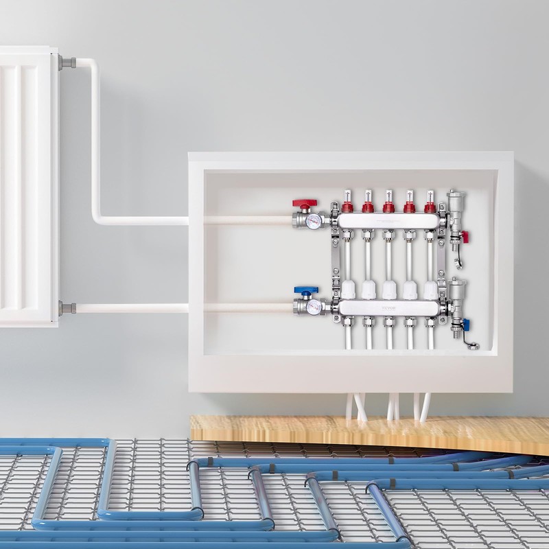 VEVOR 5-Branch Radiant Heat Manifold