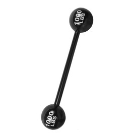 Giant Inflatable Dumbbell Barbell - Carnival Circus Decorations Fake Weights - Blow Up Strongman Costume Photo Booth Props …