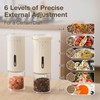 Vucchini Electric Salt and Pepper Grinder Set 6-Level External Adjustable