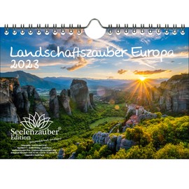 Landscape Magic Europe DIN A5 Wall Calendar for 2023 Landscapes and European Cities Seelenzauber