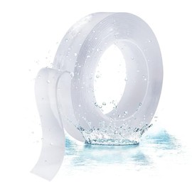 Nano cinta adhesiva reutilizable 5M, KIPERLINE nano cinta adhesiva de doble cara antideslizante, lavable y que no deja marcas, para paredes, cocinas, alfombras, fijación de fotos, etc.