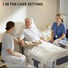SANODESK Standing Desk Height Adjustable Overbed Bedside Table with Hidden