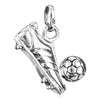 NKlaus 925 Silver Football Boots Chain Pendant Children's Sports Pendant