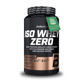 BioTechUSA Iso Whey Zero | Gluten, Sugar Free | Lactose Reduced | Premium Whey Protein Isolate, 908 g, Caffé Latte