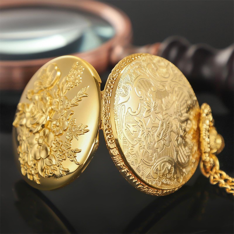Tiong Pocket Watch Vintage Pocket Watches with Chain Gifts Mother's
