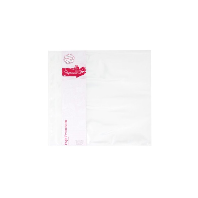 Papermania 12 x 12-inch Page Protectors, Pack of 10, White