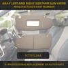 Dasbecan Gray Pair Car Sun Visor Compatible with Dodge Ram