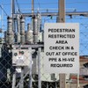 Pedestrian Restricted Area Check In Sign, 8.5 x 11 in"