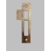 Antique Style Door Strike Plate, Mortise, Keeper, Striker, Brass, 4-3/8”