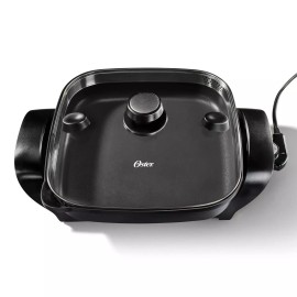 Oster DiamondForce 12x12 Strain & Pour Electric Skillet Nonstick Coating
