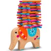 Natureich Montessori elephant stacking toy made of wood, to stack