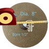 Diamond Flat Lap Disc, 8 Inch, 60 Grit, 1/2 Inch