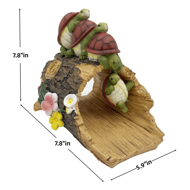 Euiroet Funny Turtle Gutter Downspout Extender Statue, Outdoor Decor Sculpture
