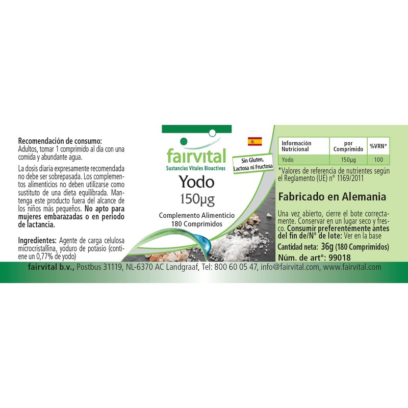 180 Tablets, Vegetarian Tablets Hochdosiert 150 mcg Iodine (Potassium Iodide)