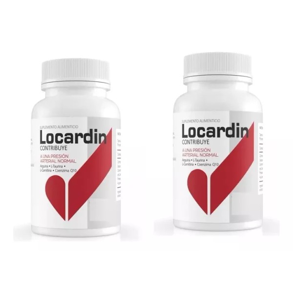 Locardin 2 Pack Locardin Ayuda A La Presión Arterial 20 Caps Sabor Sin Sabor