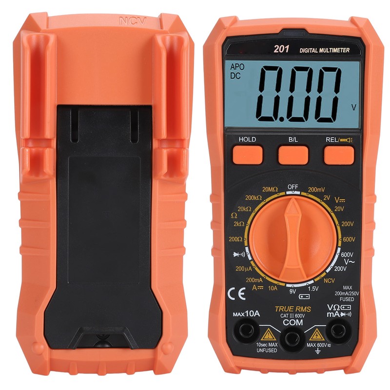 Digital Multimeter Multifunctional HD LCD Display Voltage Current Resistance Tester