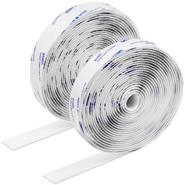 0.79in x 16ft Roll Double Sided Tape, Industrial Heavy Duty Hook and Loop,Fastener Mounting,Interlocking Nylon Fabric Adhesion Strip Tape for Home Office and Crafting Organization