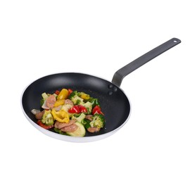 Restaurantware Met Lux 13 Inch Frying Pan, 1 Induction-Ready Cooking Pan - No-Stick, Compatible With All Cooktops, Aluminum Skillet, Oven-Ready, Ergonomic Handle