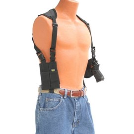 Pro-Tech Outdoors Shoulder Holster Fits All Medium to Large Frame Glock,S&W, Baretta,Springfield,Colt,Taurus,Walther,Ruger,Sig Sauer and Many More with 3.7" to 5" Barrel with Laser
