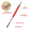 Enhon 4 Pcs Mechanical Carpenter Pencils with 40 Refills and