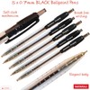 NATARAJ Snappy Ballpoint Pens, Retractable, BLACK, 0.7mm Fine Point, Pack