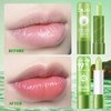 6 Stück Aloe Vera Lippenpflege,Verfärbung Aloe Vera Lipstick,Farbwechselnder Lippenstift,Beugt Effektiv