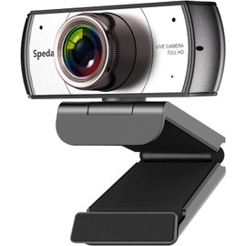 Spedal Wide Angle Webcam,120 Degree Large View Spedal 920 Pro Video Conference Camera, Full HD 1080P Live Streaming Web Cam with Built-in Microphone, USB Webcam for Mac, PC, Laptop and Desktop
