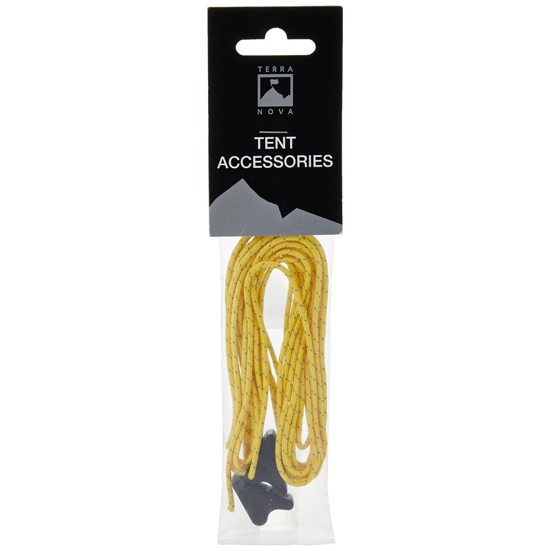 Yellow ReflectiveGuylines and Cordlocks/Cam - 2.3 M legnth