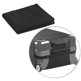 Xcase Suitcase cover: elastic protective cover for suitcases up to 42 cm height, size S, black (suitcase storage cases, suitcase covers, waterproof bags), black