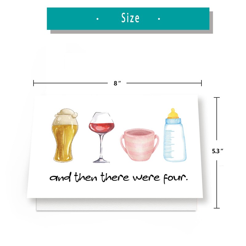 VvOoOvV Funny Baby Shower Cards Gifts for Boys Girls, Cute