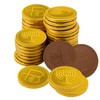 The Dreidel Company Hanukkah Chocolate Gelt, 12-Pack Mesh Bags of