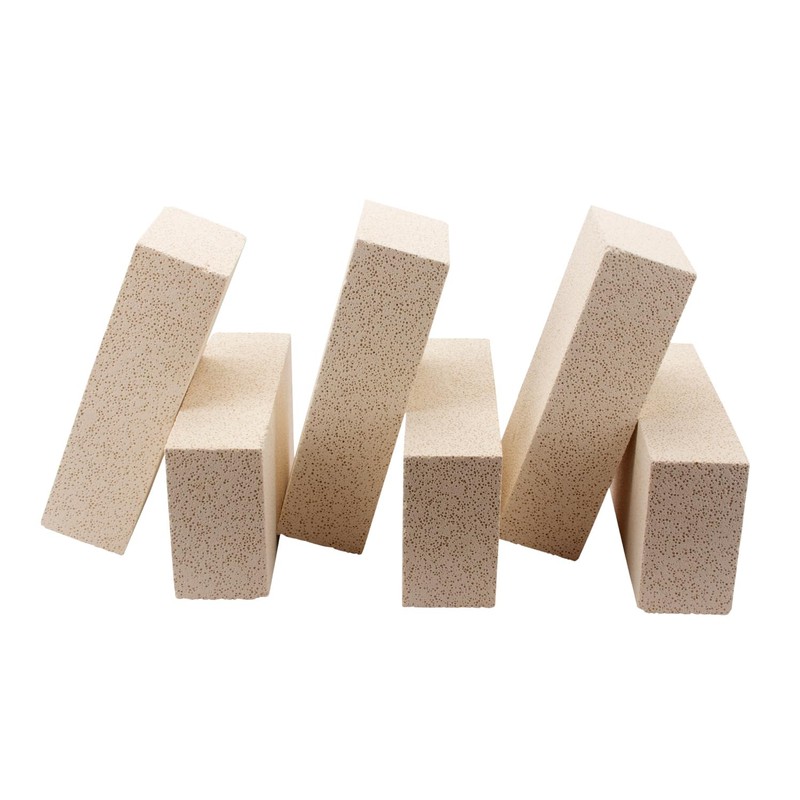 6 Pieces Insulating Fire Brick for Ovens, Kilns, Fireplaces, Forges