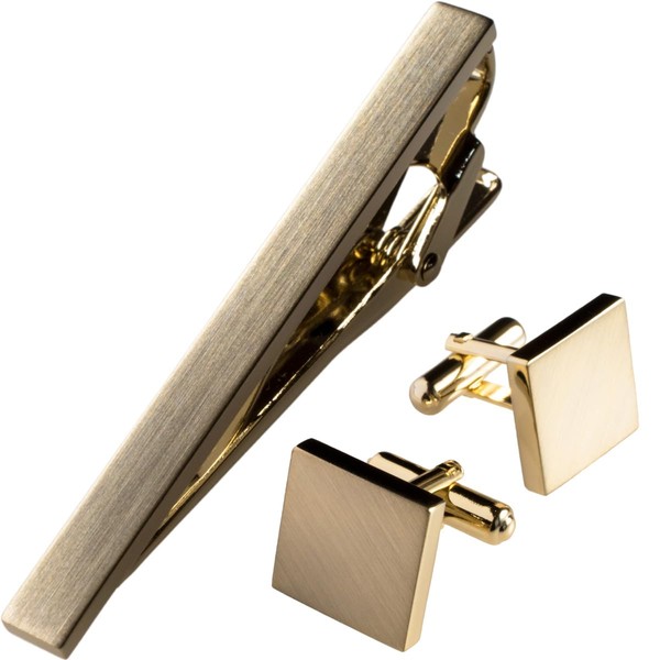 [TAVARAT] Tie Clip Tie Clips for Men set Cufflinks Tie