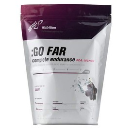 INFINIT Nutrition Go Far for Women - Isotonic Endurance Sport Hydration Drink Mix for Female Athletes - Natural Energy & Electrolytes - Grape Flavor