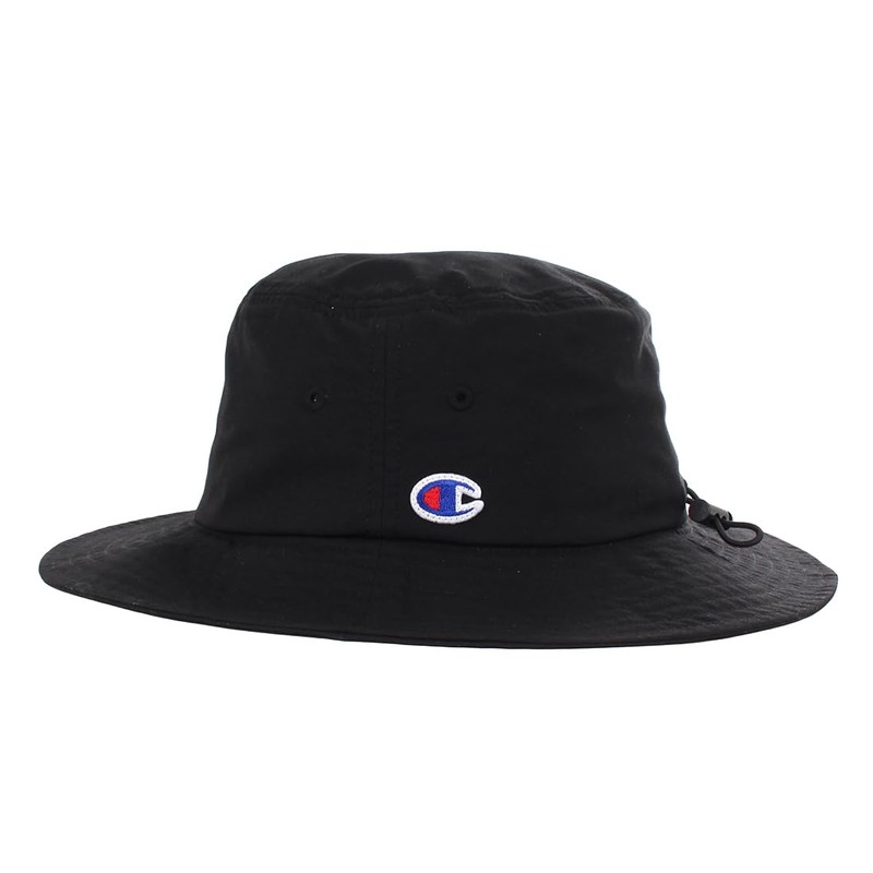 Champion 187-0114 Flat Brim Hat, Black, 58 cm